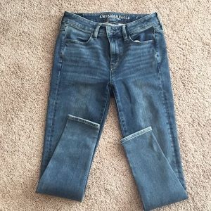 American Eagle super stretchy high rise jegging